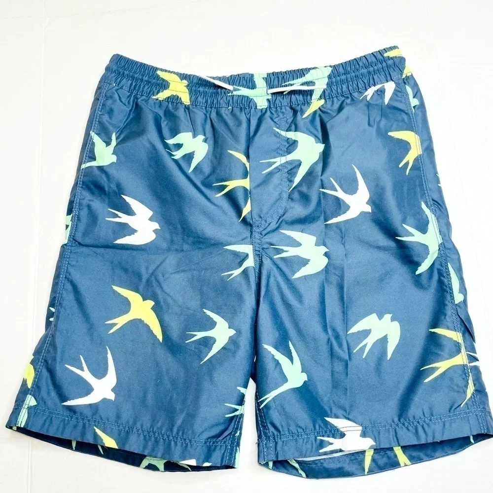 Gap Teen Boy’s Blue Bird Print Swim Trunks Size XXXL